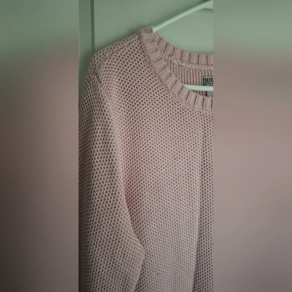 Duluth Trading Pink Knit Sweater XL - Picture 6 of 9